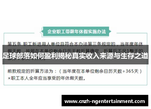 足球部落如何盈利揭秘真实收入来源与生存之道